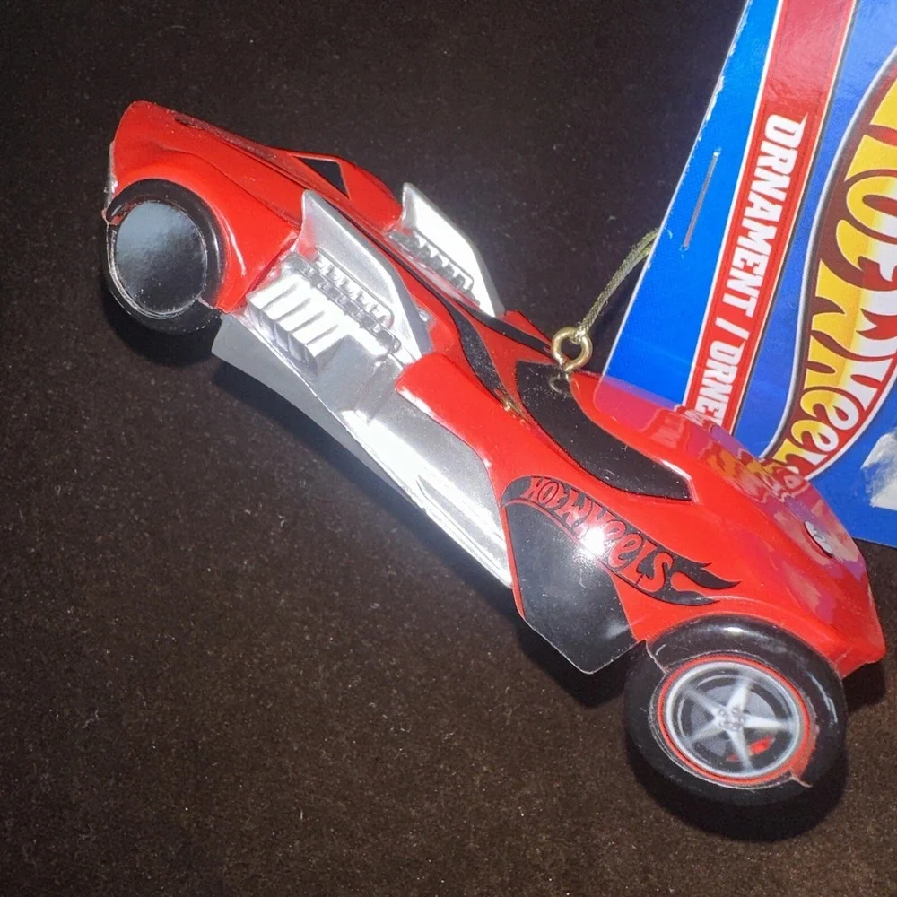 Vintage 2013 Hot Wheels Red Race Car Holiday‎ Christmas Ornament NWT